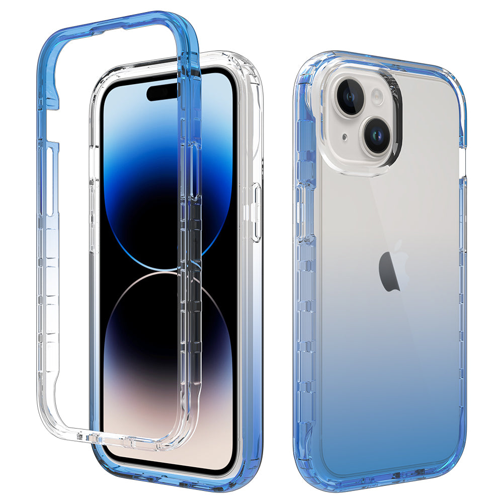 For iPhone 15 Protective Case Clear Anti-drop TPU PC Phone Cover For iPhone 15 Protective Case Clear Anti-drop TPU PC Phone Cover